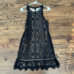 Lovers and Friends Black Lace Dress